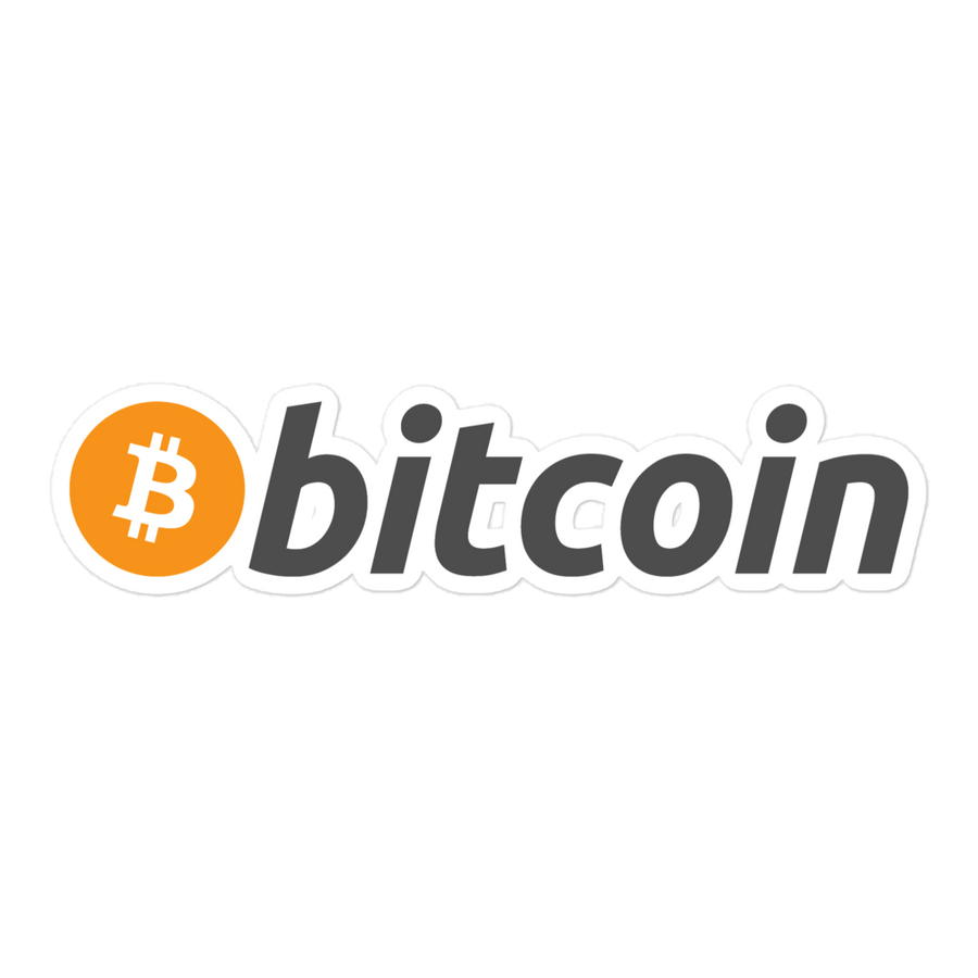 BTC Bitcoin Bubble-free stickers