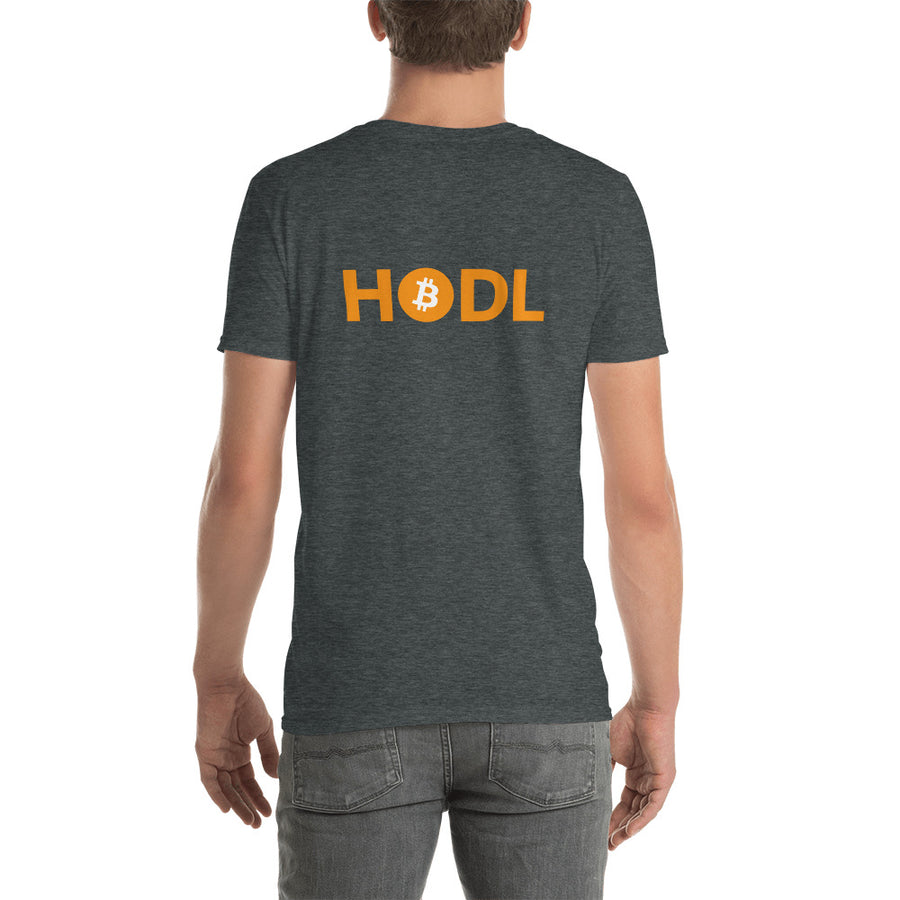 Bitcoin Short-Sleeve Unisex T-Shirt Back Printed 